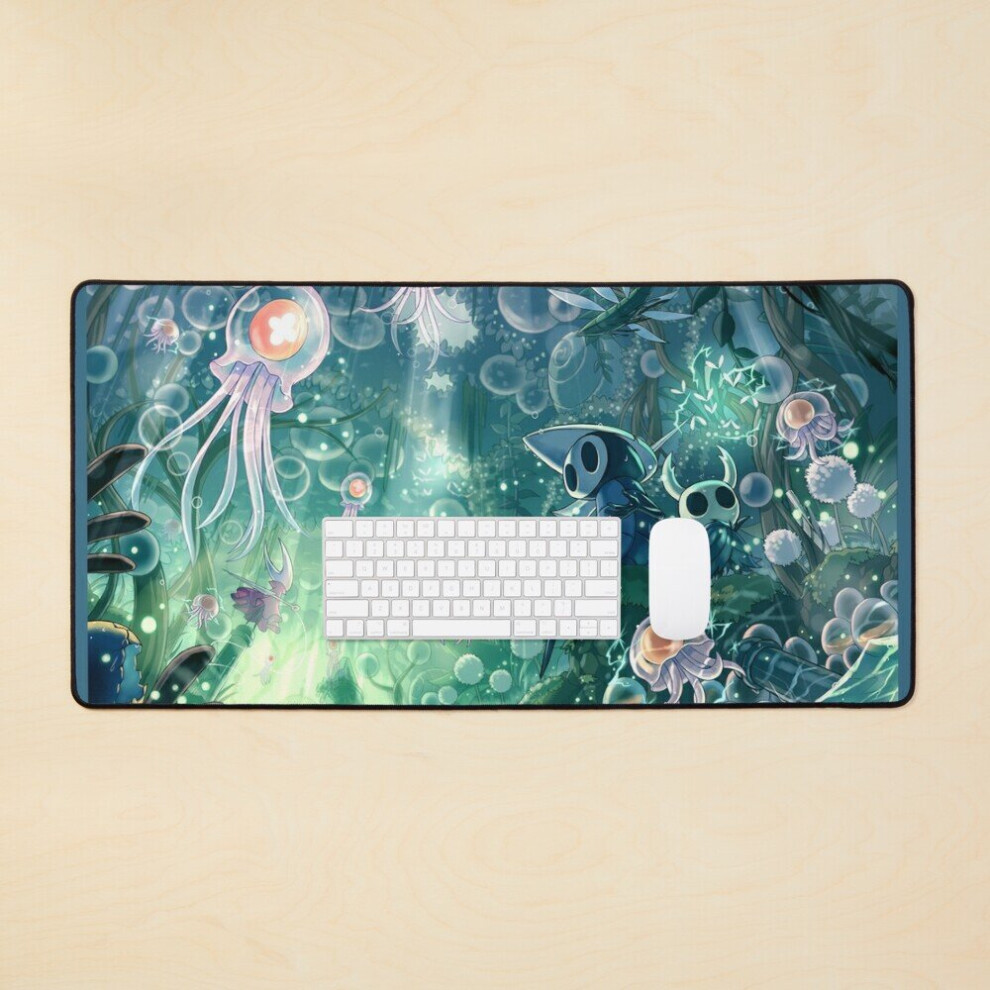 Desk Mat Hollow Knight Art 3 Large Gaming Mouse Pad 35X16 Inch 7802738329360