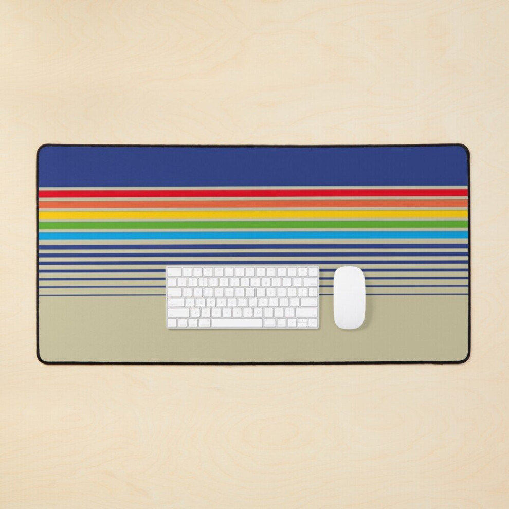 Desk Mat Stripes Design Commodore 64 - C64 Home Computer Pc Large Gaming Mouse Pad 35X16 Inch 7802738360790