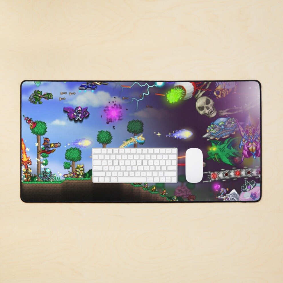 Bearlad Desk Mat Terraria Game - Artwork Large Gaming Mouse Pad 35X16 Inch