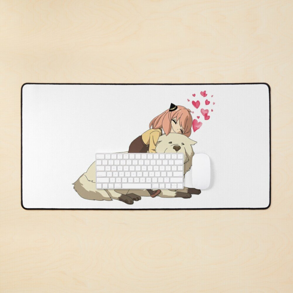 Desk Mat Anya Forger And Bond Forger Spy Family Large Gaming Mouse Pad 35X16 Inch 7802738387919