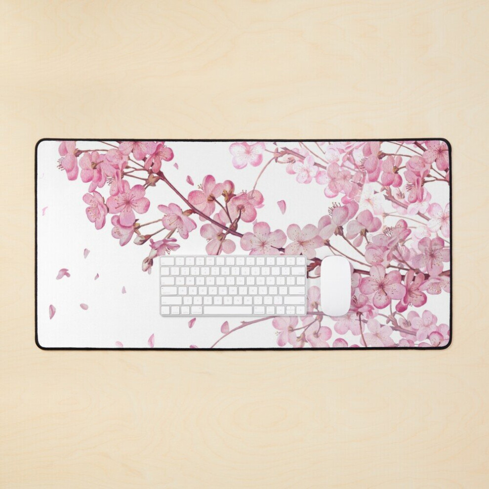 Desk Mat Sakura Cherry Blossom Large Gaming Mouse Pad 35X16 Inch 7802738350746