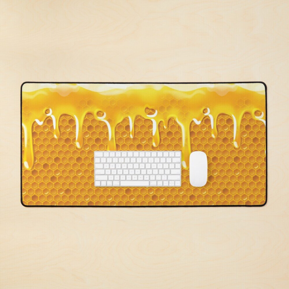 Desk Mat Oh Joy! Sweet Honeycomb! Large Gaming Mouse Pad 35X16 Inch 7802738387391
