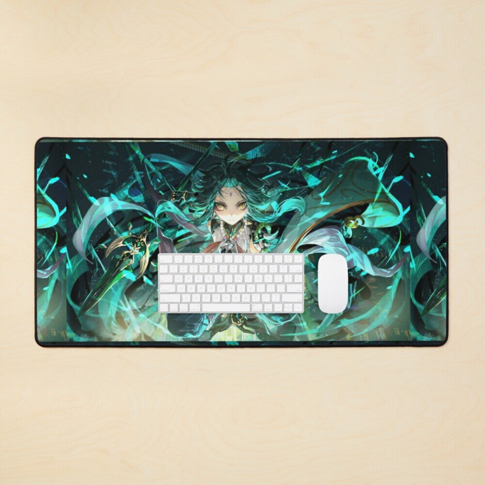 Desk Mat Xiao Genshin Impact Large Gaming Mouse Pad 35X16 Inch 7802738342741