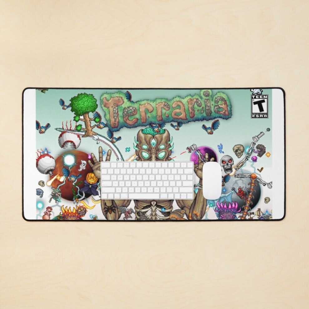 Desk Mat Terraria Game Poster Large Gaming Mouse Pad 35X16 Inch 7802738336450