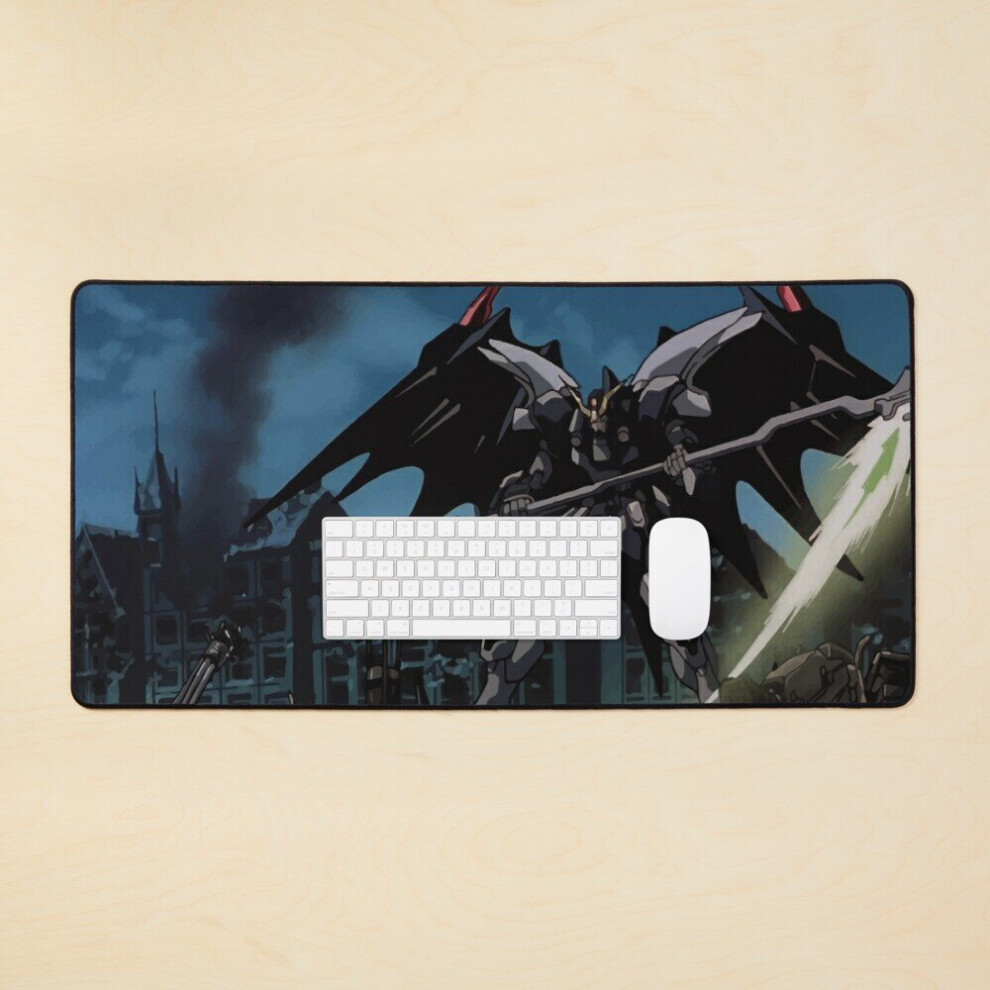 Desk Mat Gundam Deathscythe Hell Large Gaming Mouse Pad 35X16 Inch 7802738314557
