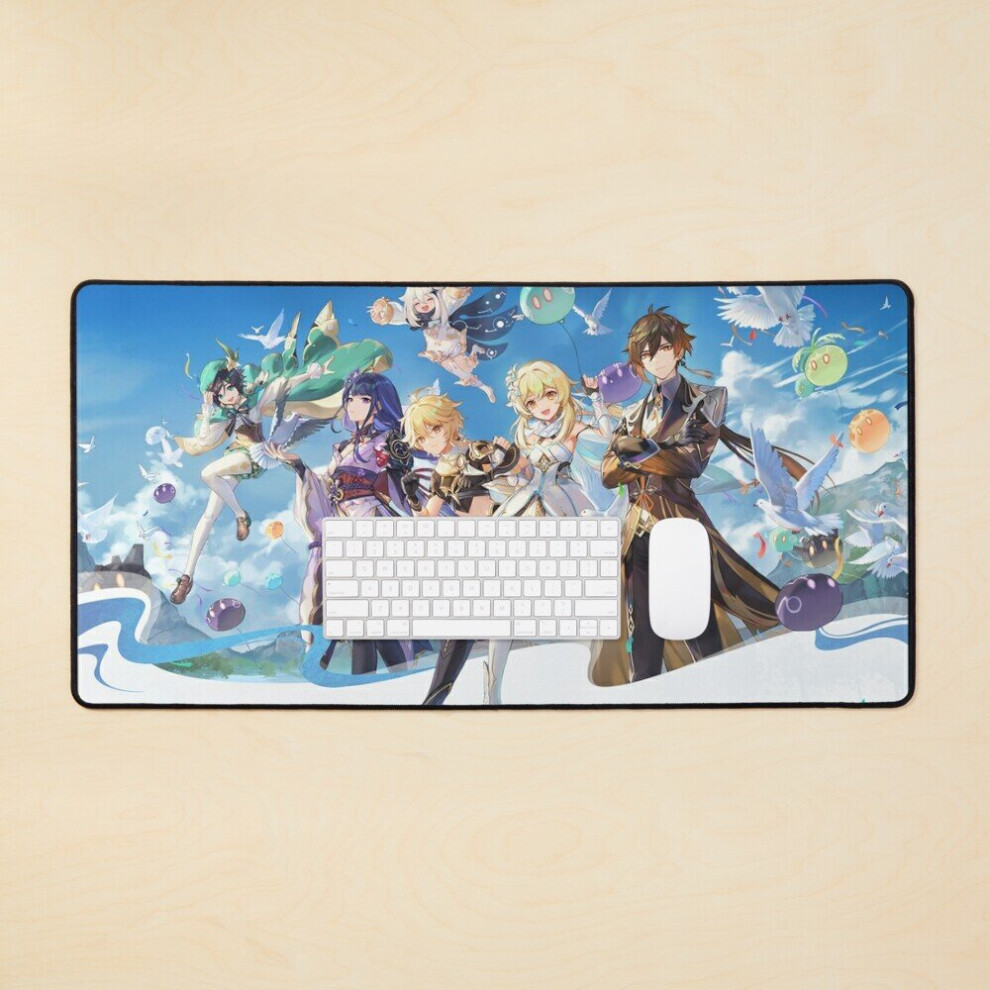 Desk Mat Genshin Impact Event Large Gaming Mouse Pad 35X16 Inch 7802738394016