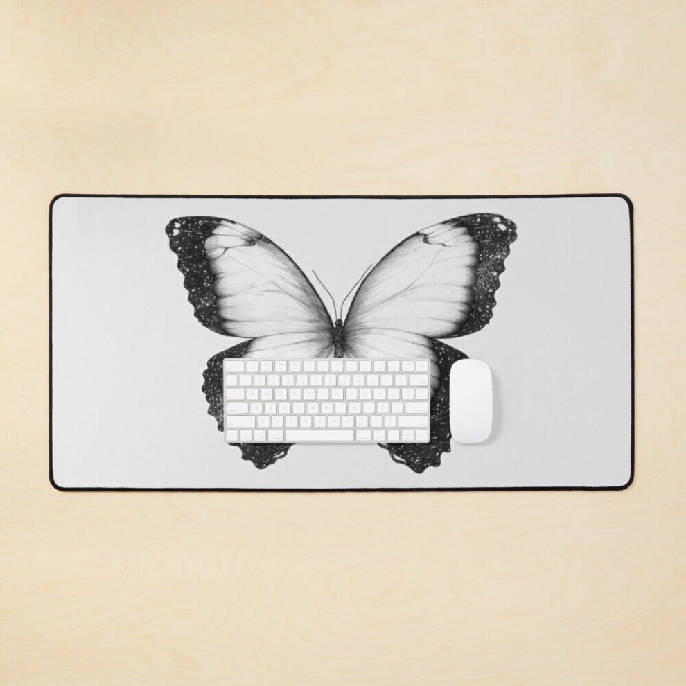 Desk Mat Cosmic Butterfly Large Gaming Mouse Pad 35X16 Inch 7802738334609