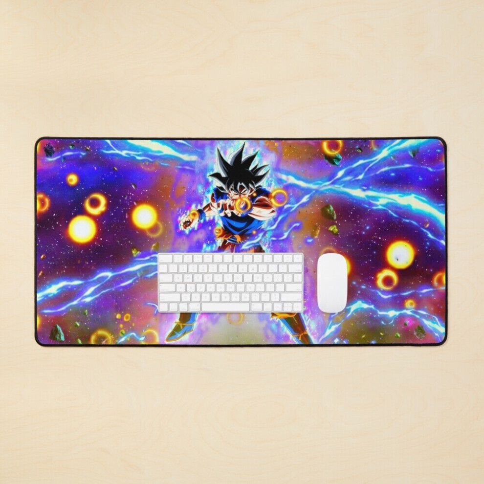 Desk Mat Goku Ultra Instinct Dbs Large Gaming Mouse Pad 35X16 Inch 7802738332131