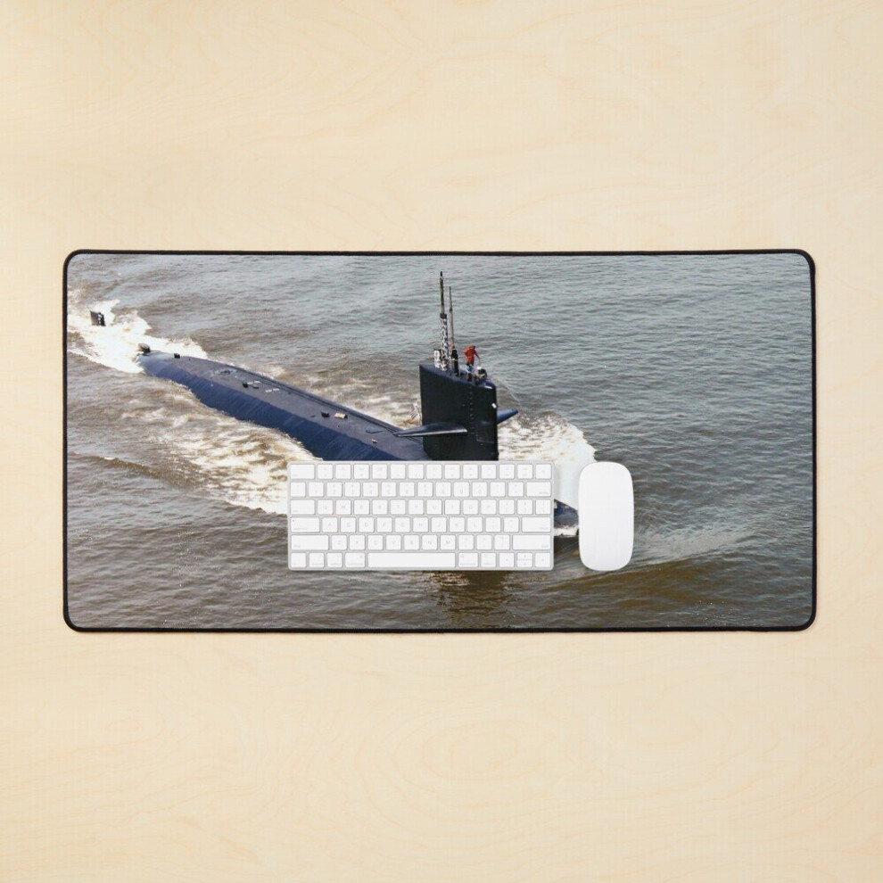 Desk Mat Uss Plunger (Ssn-595) Ship's Store Large Gaming Mouse Pad 35X16 Inch 7802738393194