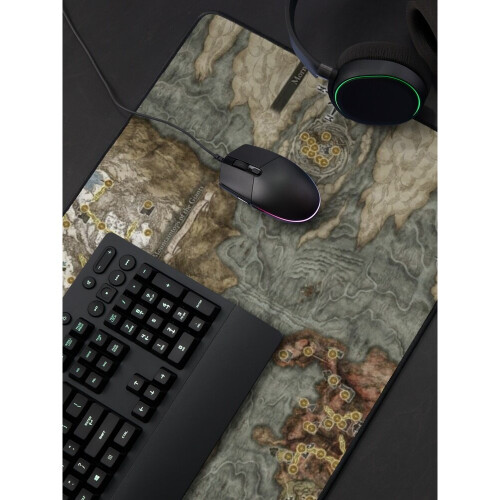 Desk Mat Elden Ring Map Large Gaming Mouse Pad 35x16 inch 2