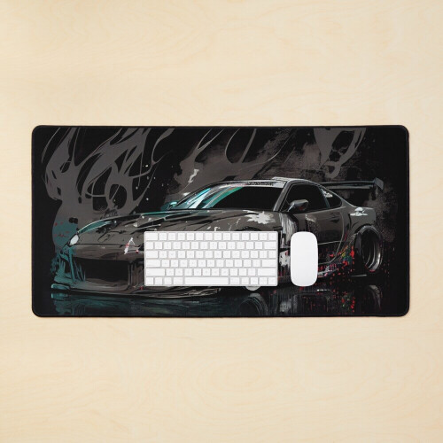 Desk Mat Toyota Supra inspired render Large Gaming Mouse Pad 35x16 inch ...