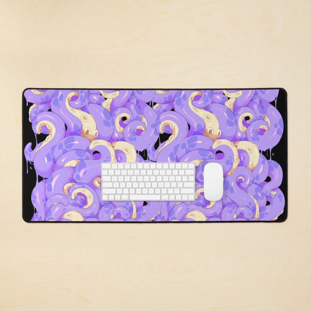 Desk Mat Tentacle Pit Large Gaming Mouse Pad 35X16 Inch Purple 7802738352788