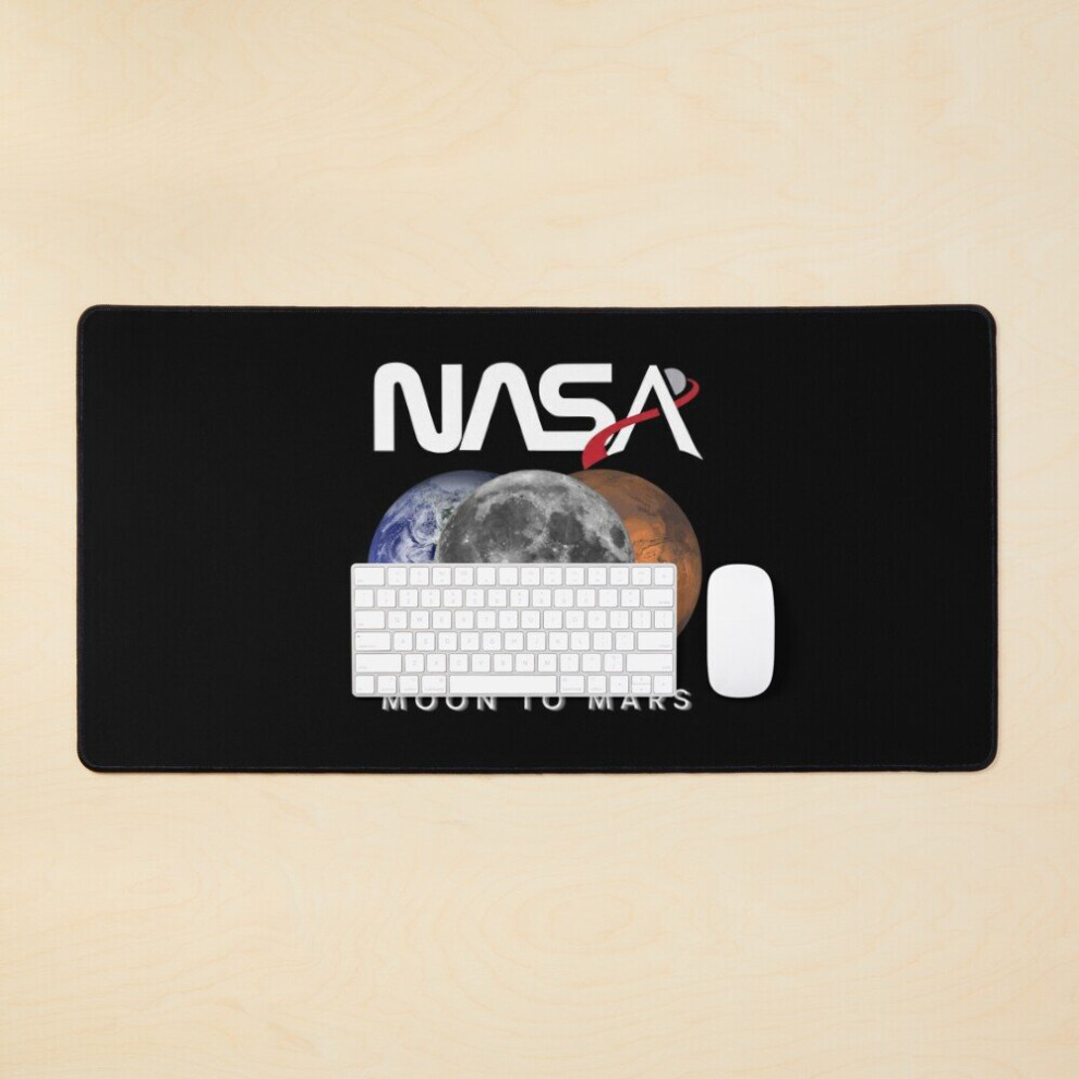 Desk Mat Artemis Program Logo We Are Going Moon To Mars Large Gaming Mouse Pad 35X16 Inch 7802738329636