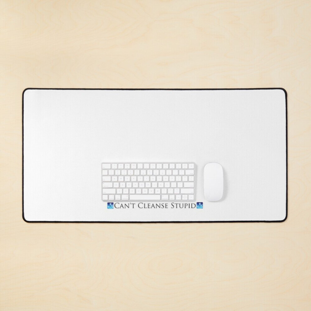 Desk Mat Can't Cleanse Stupid Large Gaming Mouse Pad 35X16 Inch 7802738387179