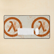 Desk Mat Half life vintage Large Gaming Mouse Pad 35x16 inch