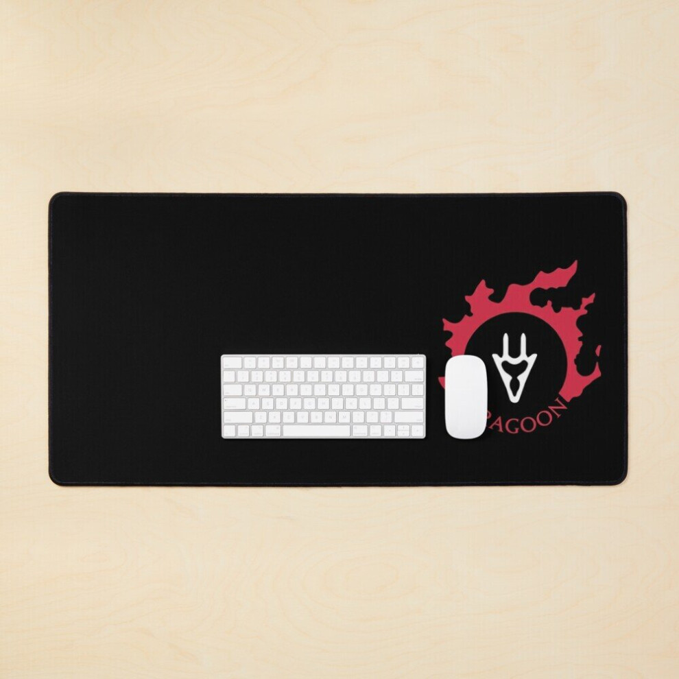 Desk Mat Ffxiv - Dragoon Logo Large Gaming Mouse Pad 35X16 Inch 7802738394115