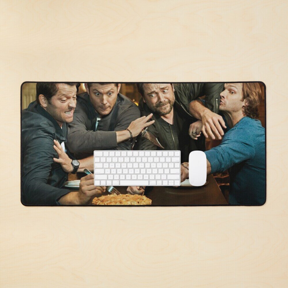 Desk Mat Love Me Some Pie (Supernatural) Large Gaming Mouse Pad 35X16 Inch 7802738319644