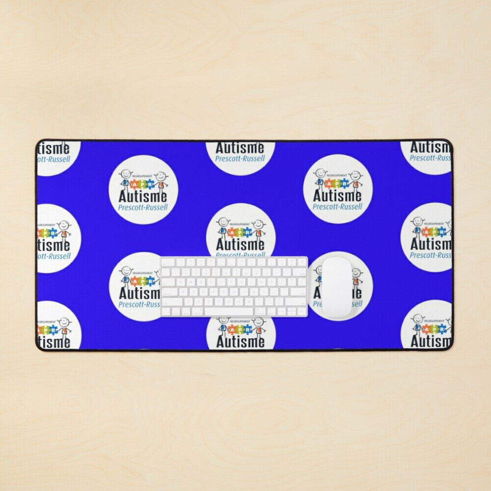 Desk Mat Autisme Prescott-Russell Cercle Large Gaming Mouse Pad 35X16 Inch 7802738377446