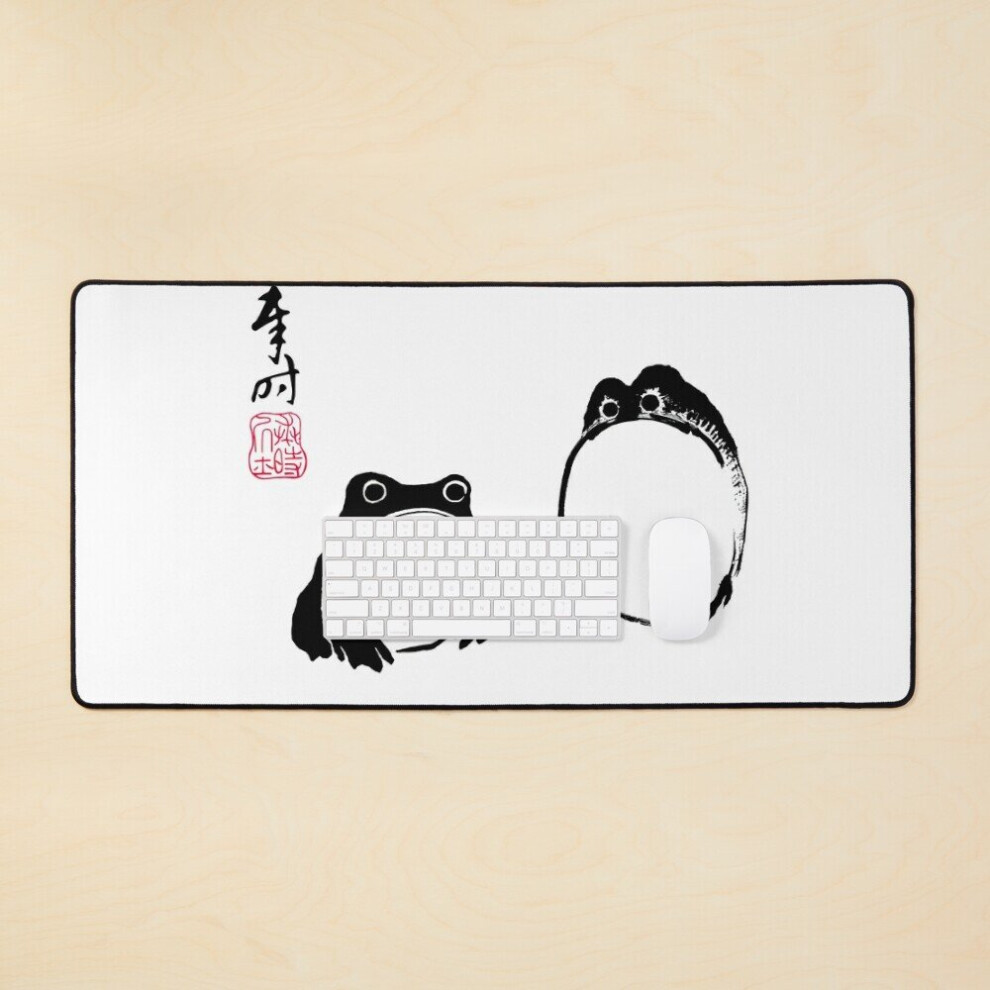Desk Mat Matsumoto Hoji Frogs Large Gaming Mouse Pad 35X16 Inch 7802738355192