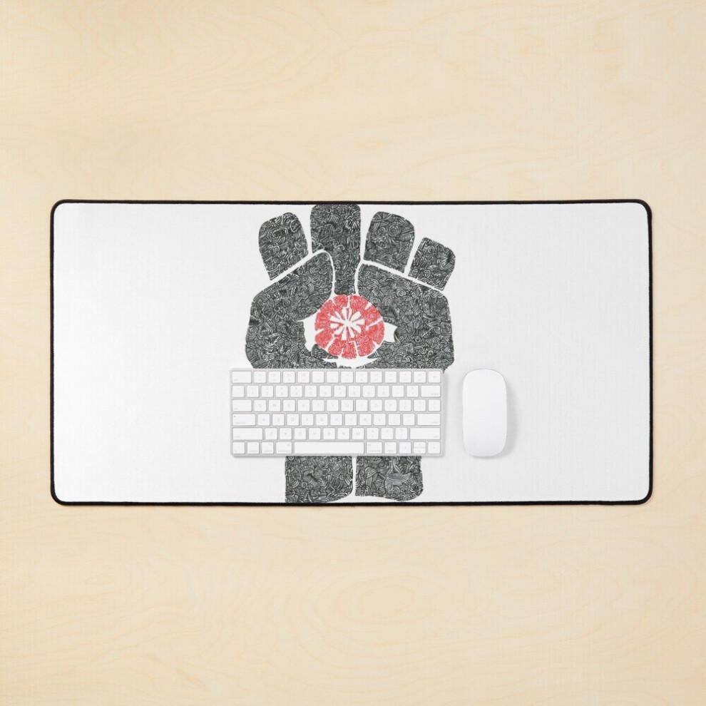 Desk Mat The Intricacies Of Hunter S. Thompson's Gonzo Fist Large Gaming Mouse Pad 35X16 Inch 7802738389746