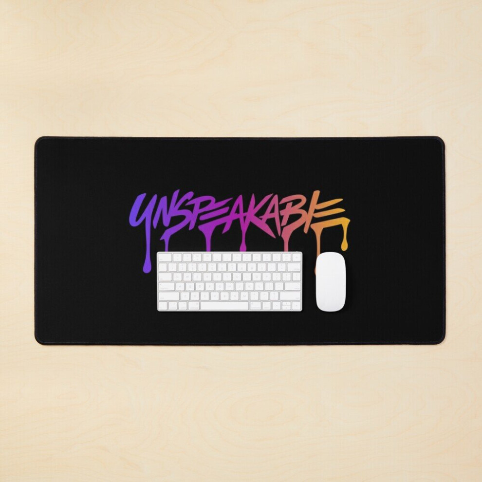 Desk Mat Youtube Play Funny Unspeak.able Large Gaming Mouse Pad 35X16 Inch 7802738389388