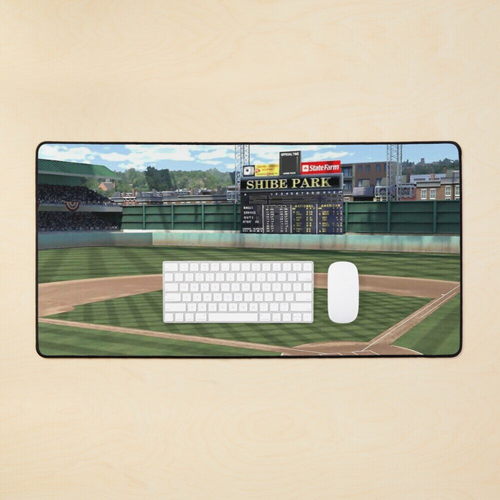 Desk Mat Shibe Park, Connie Mack Stadium, Shibe Park Outfield Scoreboard, Old Ballparks, Philadelphia Baseeball Large Gaming Mouse Pad 35X16 Inch 7802738397383