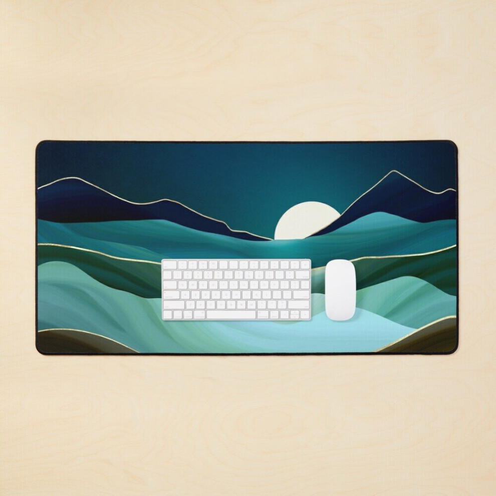 Desk Mat Moonlit Vista Large Gaming Mouse Pad 35X16 Inch 7802738319637