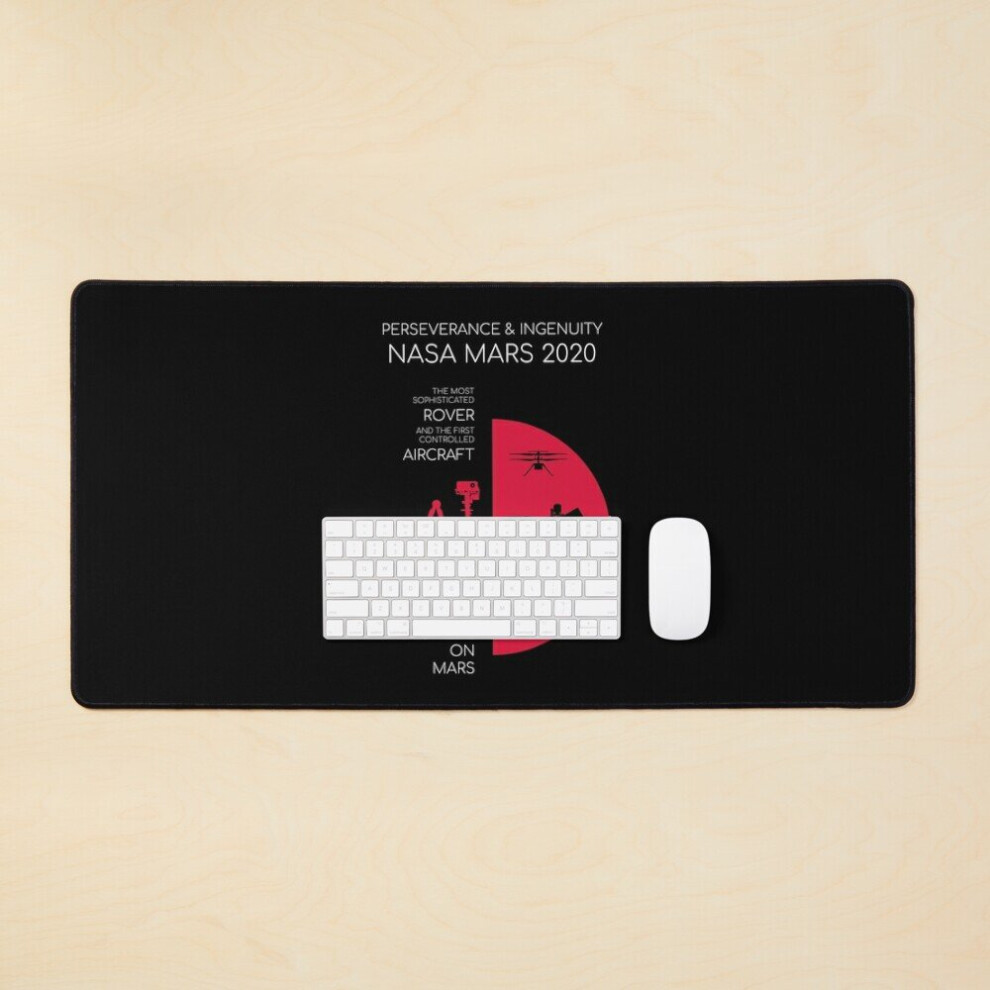 Desk Mat Perseverance Ingenuity. Nasa Mars 2020 Large Gaming Mouse Pad 35X16 Inch 7802738363135