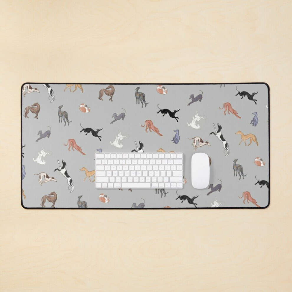 Desk Mat Greyhound Greys Large Gaming Mouse Pad 35X16 Inch 7802738368369