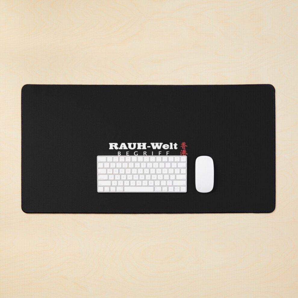 Desk Mat Hong Kong Rwb Rauh Welt Begriff Large Gaming Mouse Pad 35X16 Inch 7802738336665