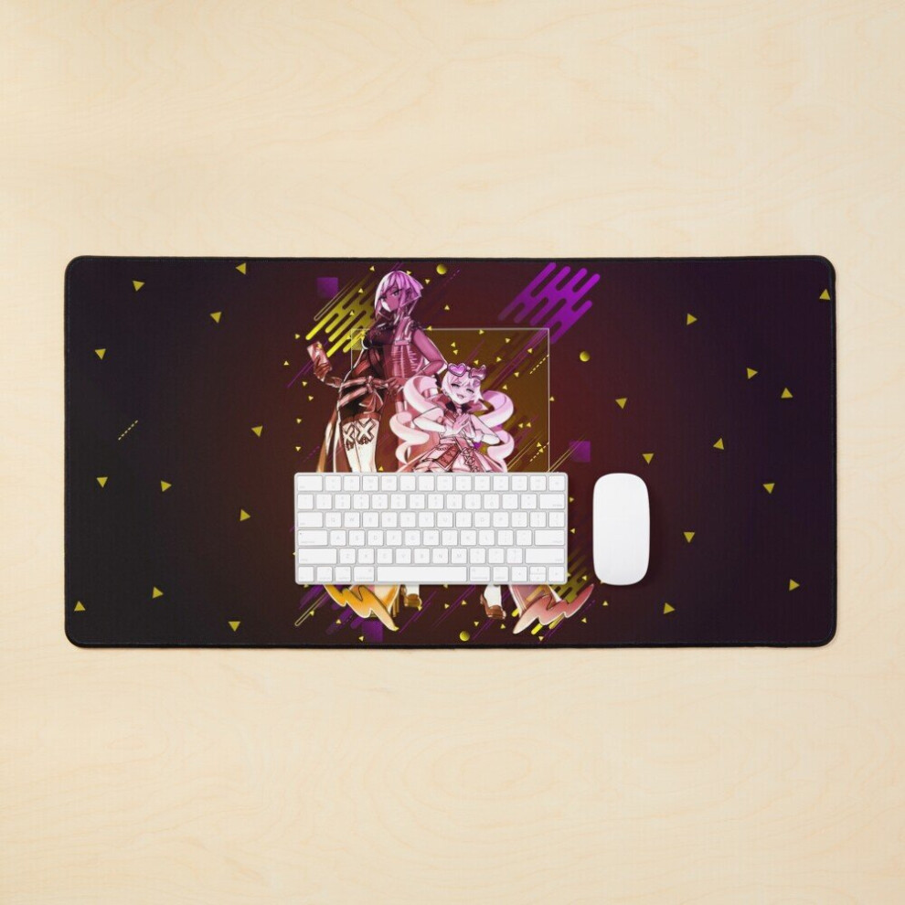 Desk Mat Evil Twins Trouble Sunny *Modern Graphic Design* Large Gaming Mouse Pad 35X16 Inch 7802738335538