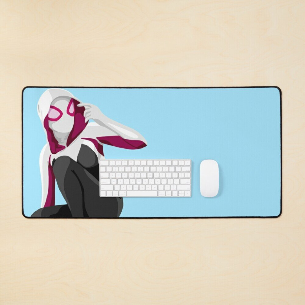 Desk Mat Girl Spider Hero Large Gaming Mouse Pad 35X16 Inch 7802738387223