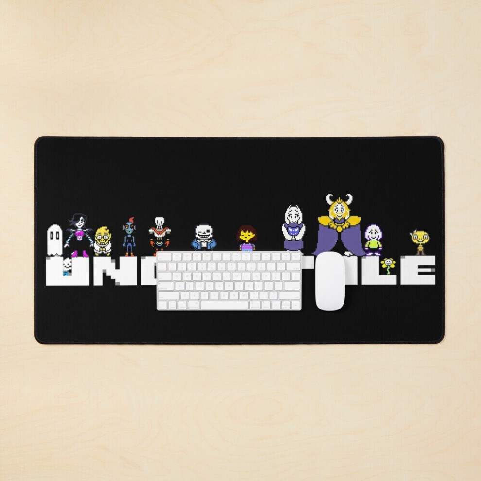 Desk Mat Undertale Classic Video Game Sans Retro Large Gaming Mouse Pad 35X16 Inch 7802738355284