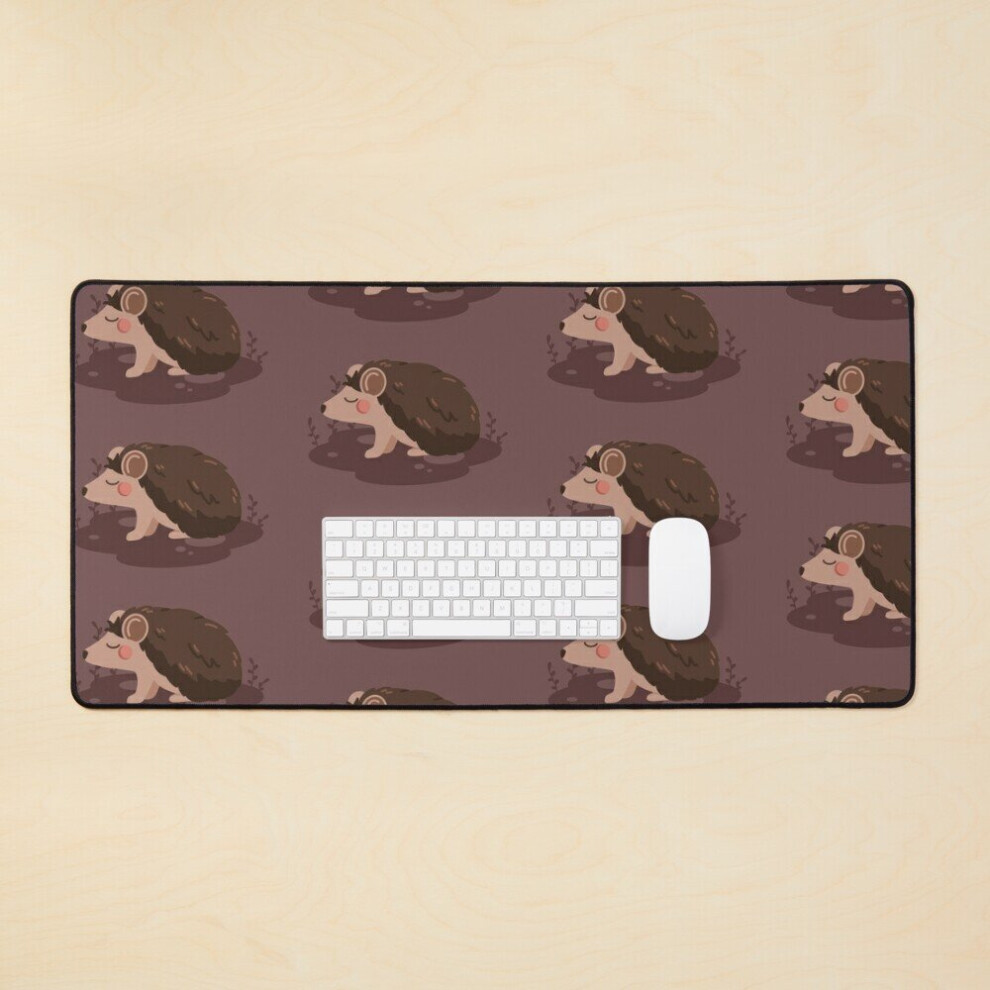 Desk Mat Cute Hedgehog Large Gaming Mouse Pad 35X16 Inch 7802738329629
