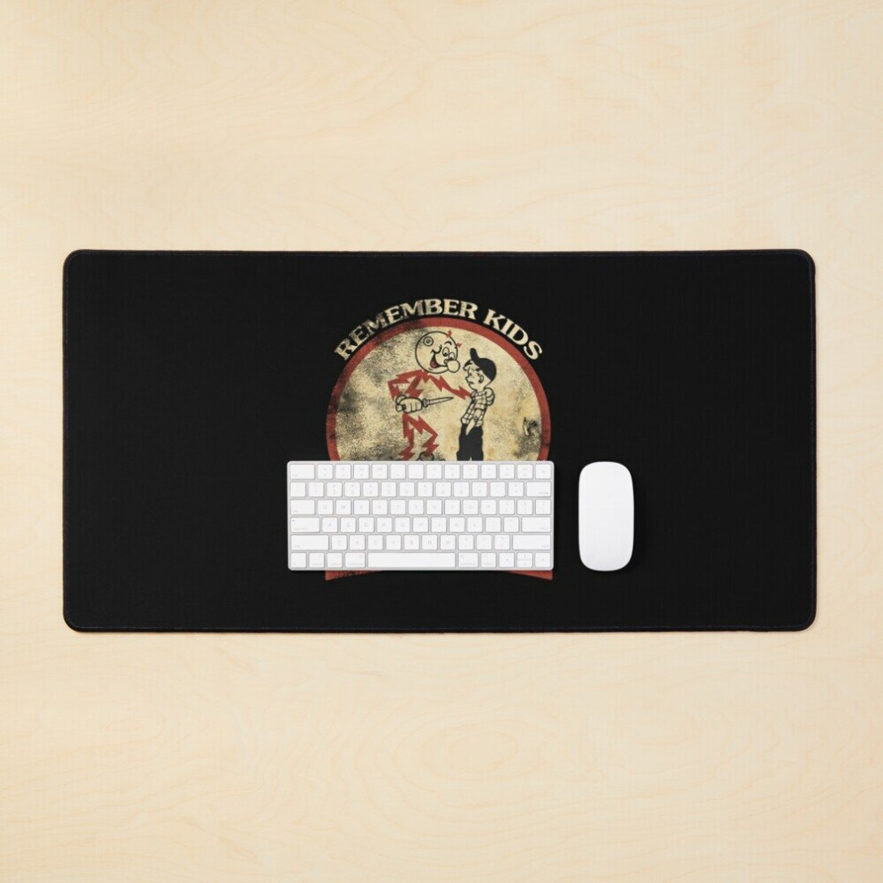 Desk Mat Will Kill You Grunge Texture Large Gaming Mouse Pad 35X16 Inch 7802738374520