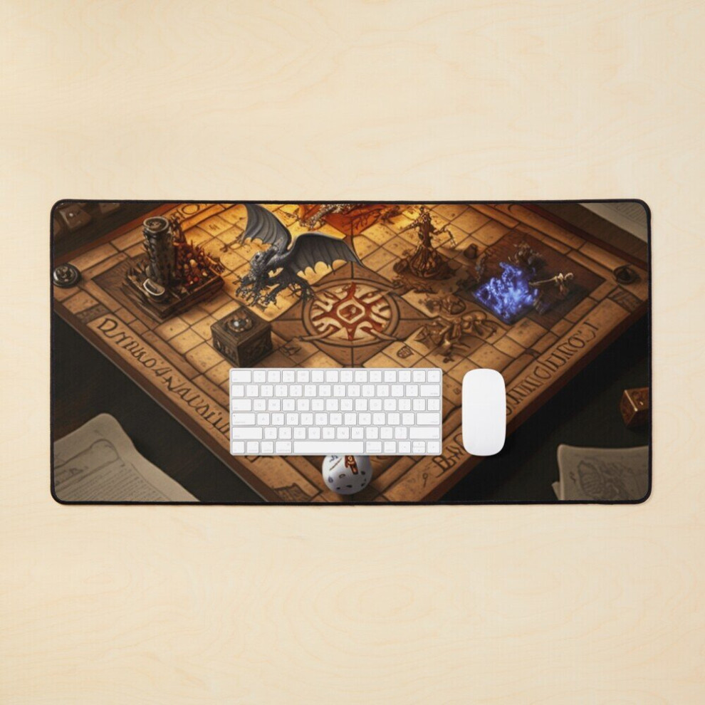 Desk Mat Dungeons And Dragons Large Gaming Mouse Pad 35X16 Inch 7802738362411