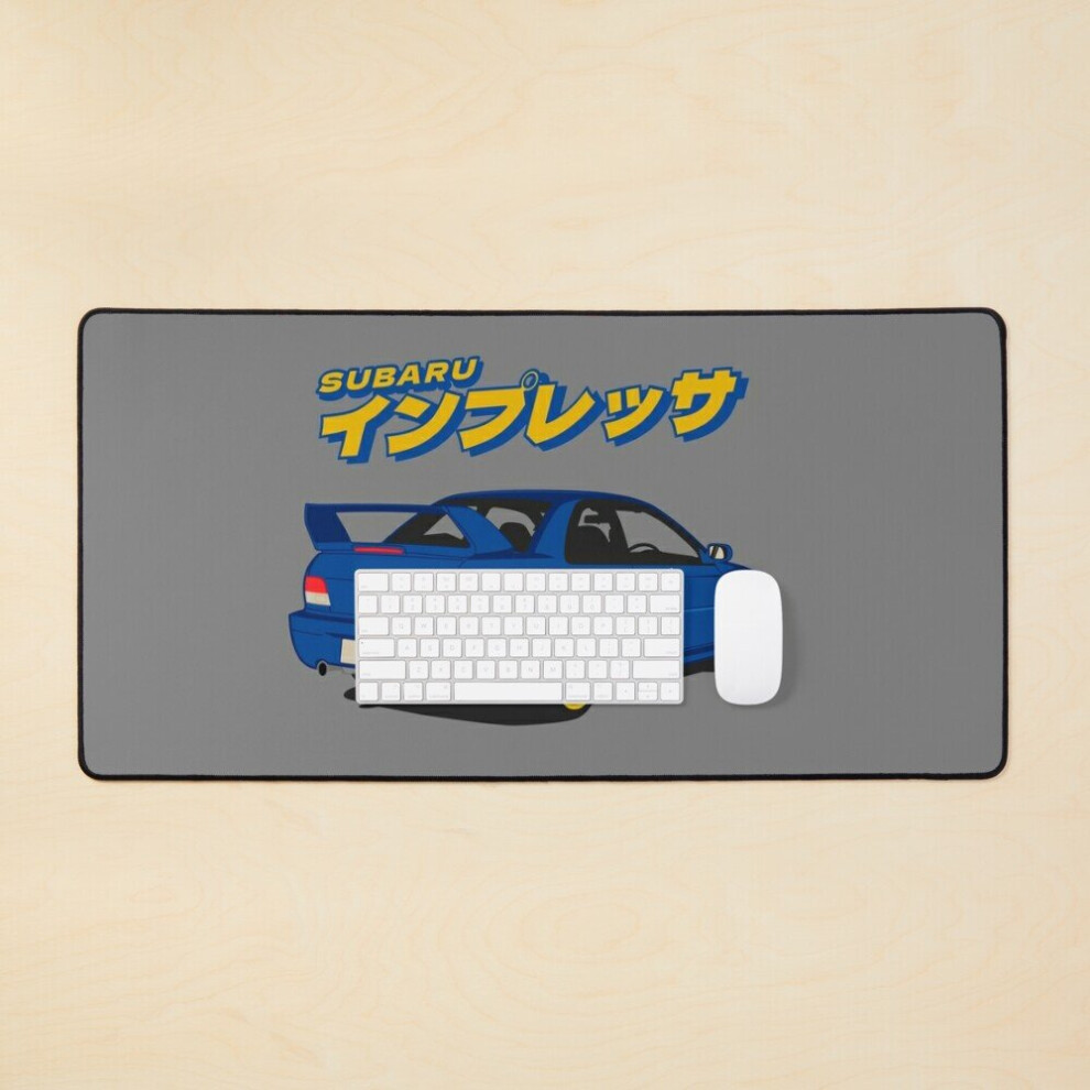 Desk Mat Subaru Impreza Wrx Sti Jdm Large Gaming Mouse Pad 35X16 Inch 7802738317091