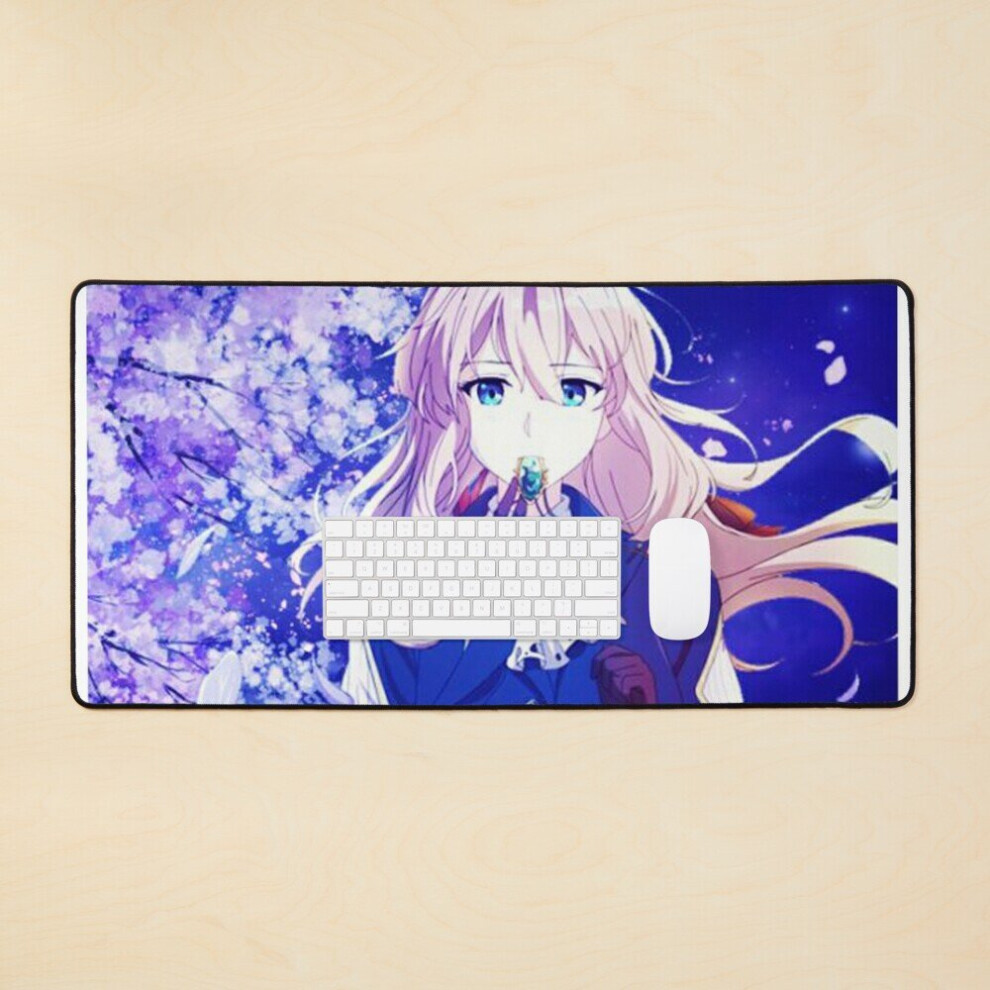 Desk Mat Violet Evergarden Large Gaming Mouse Pad 35X16 Inch 7802738388909
