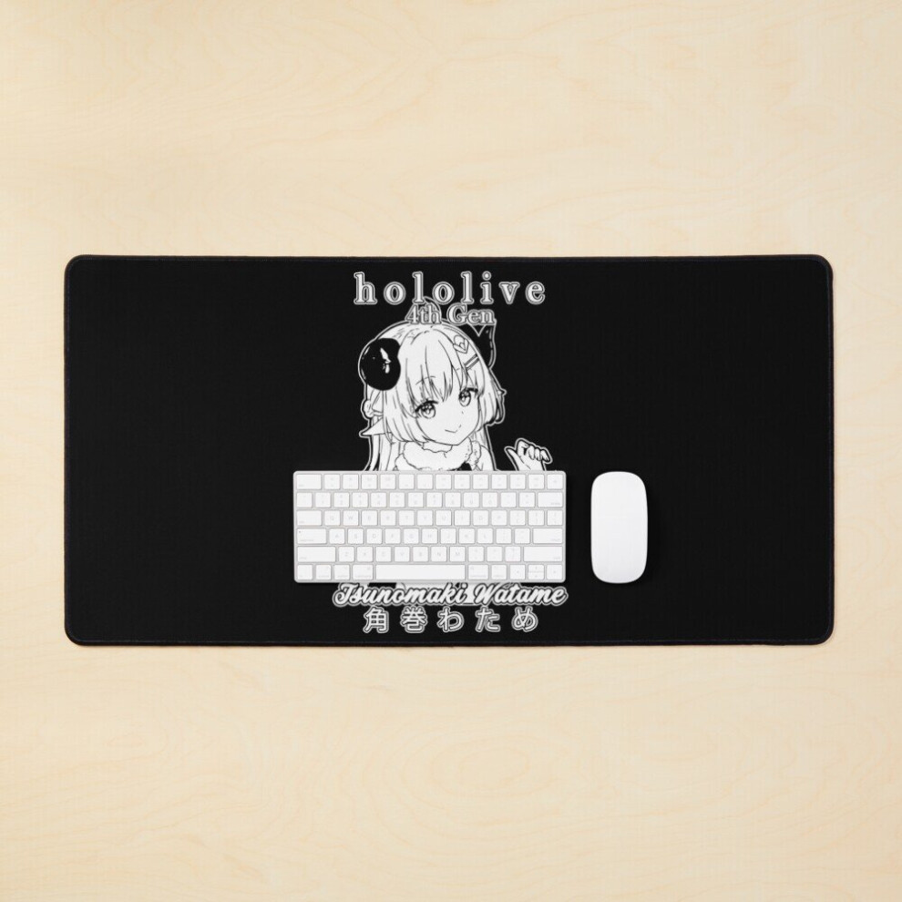 Desk Mat Tsunomaki Watame 4Th Gen Hololive Large Gaming Mouse Pad 35X16 Inch 7802738376753