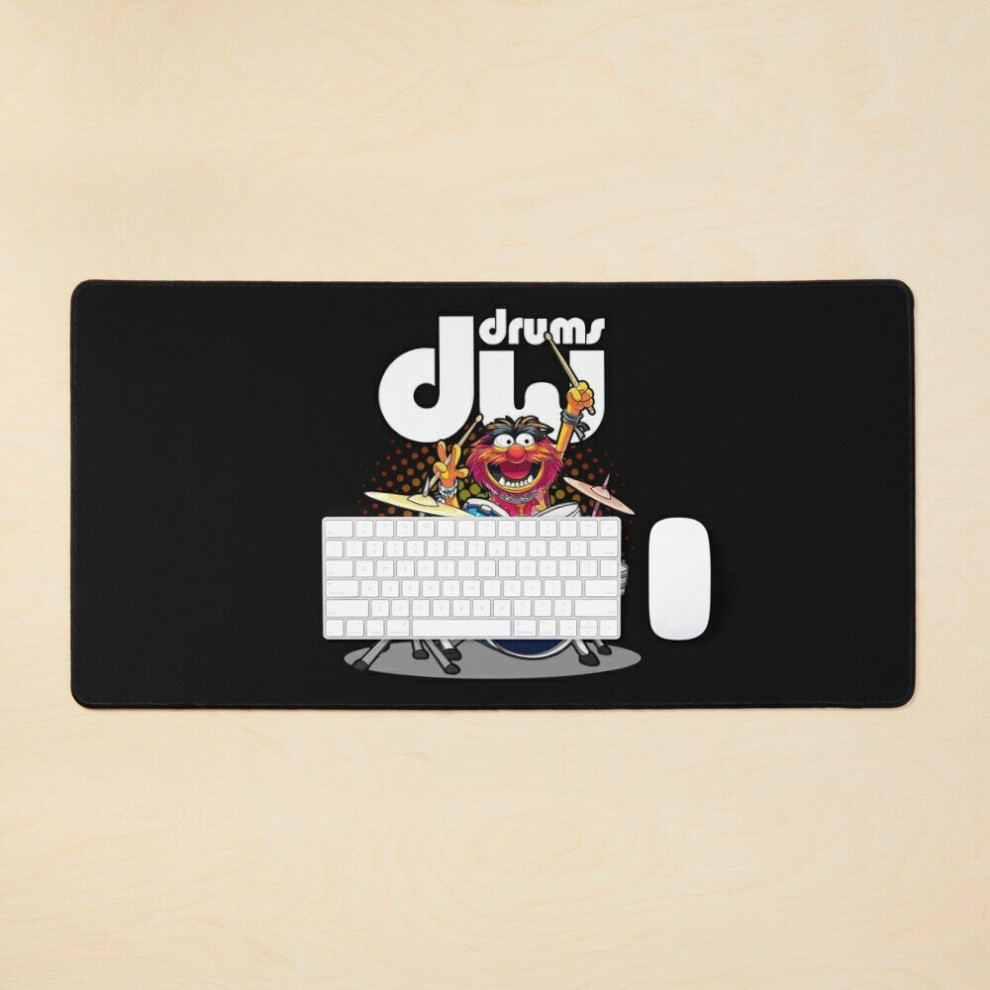 Desk Mat Animal Drummer Dw Drums Large Gaming Mouse Pad 35X16 Inch 7802738395860