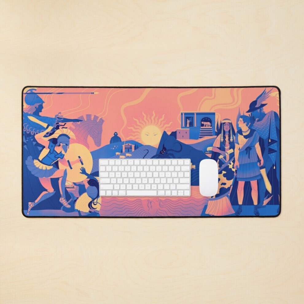 Desk Mat Epic Trilogy Landscape - Summer Large Gaming Mouse Pad 35X16 Inch 7802738312157
