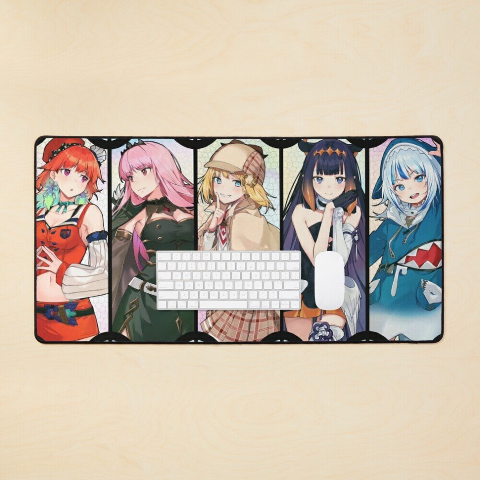 Desk Mat The Myth - Hololive English #Hololiveenglish #Holomyth Large Gaming Mouse Pad 35X16 Inch 7802738310627