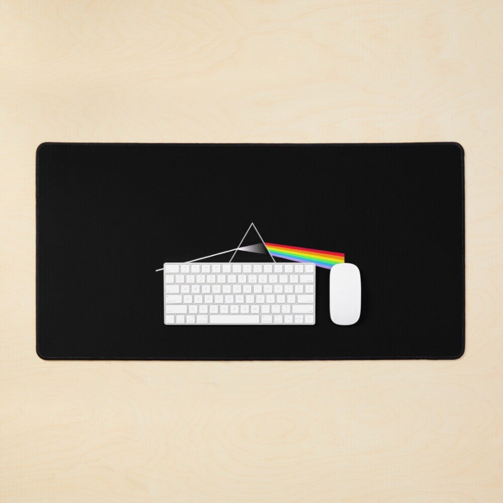 Desk Mat Triangle Rainbow Large Gaming Mouse Pad 35X16 Inch 7802738351484