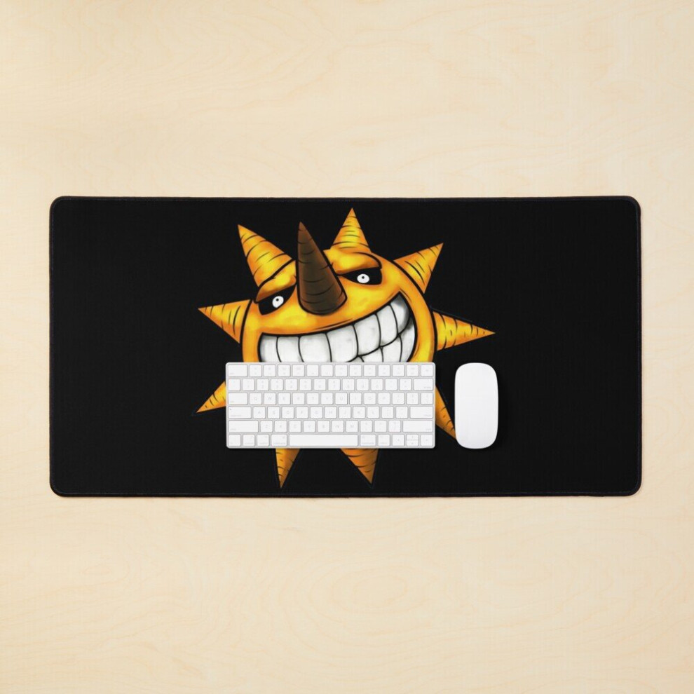 Desk Mat Soul Eater Smiling Sun Large Gaming Mouse Pad 35X16 Inch 7802738407983