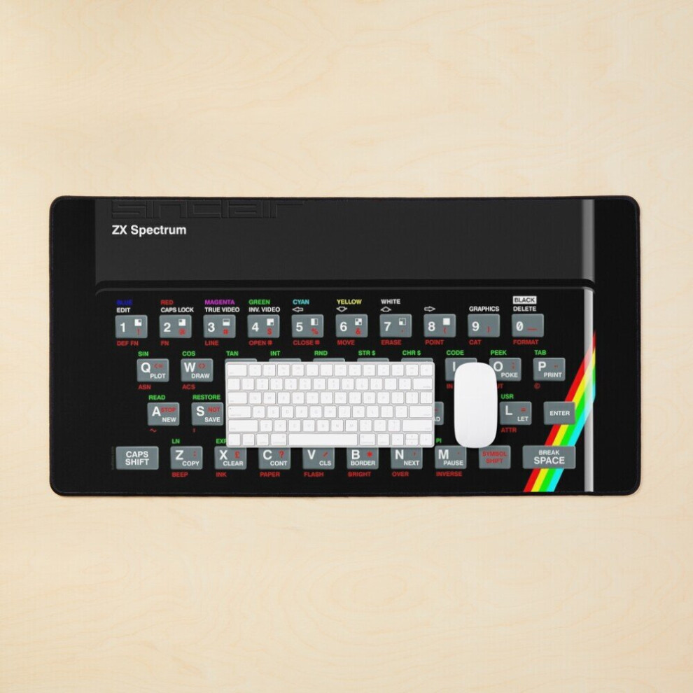 Desk Mat Zx Spectrum Large Gaming Mouse Pad 35X16 Inch 7802738409123