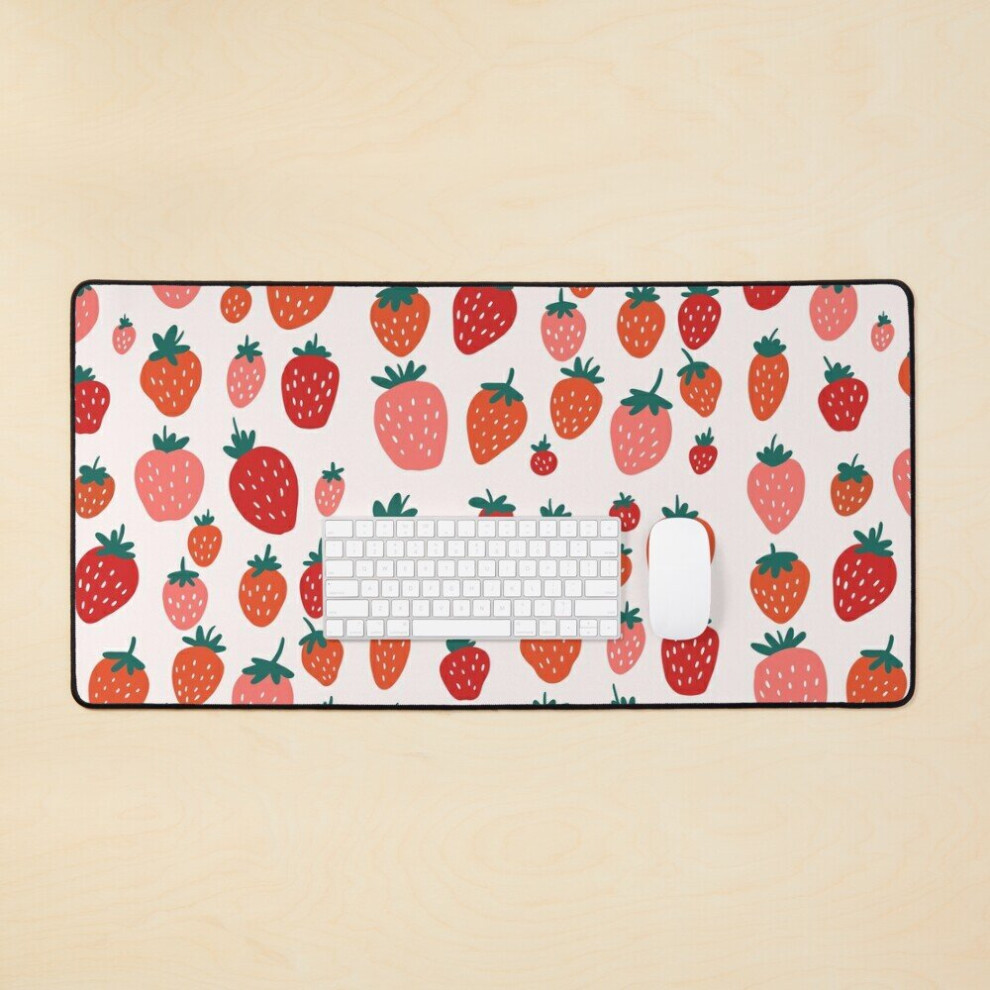 Desk Mat Strawberry Lover Large Gaming Mouse Pad 35X16 Inch 7802738327236