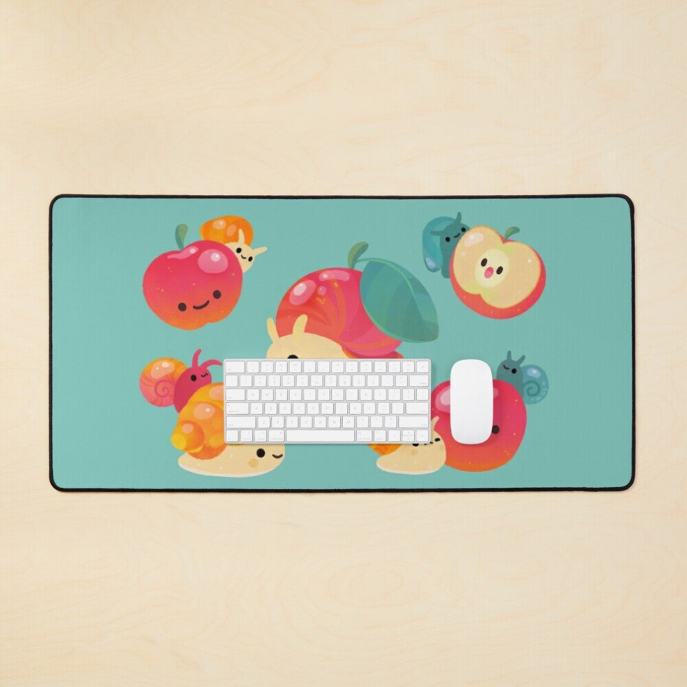 Desk Mat Apple Snail Large Gaming Mouse Pad 35X16 Inch 7802738410464