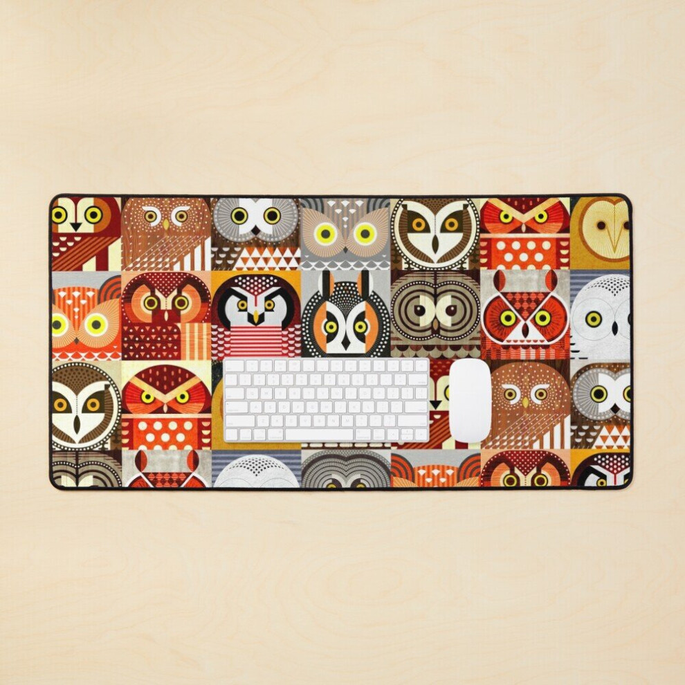 Desk Mat North American Owls Large Gaming Mouse Pad 35X16 Inch 7802738402162