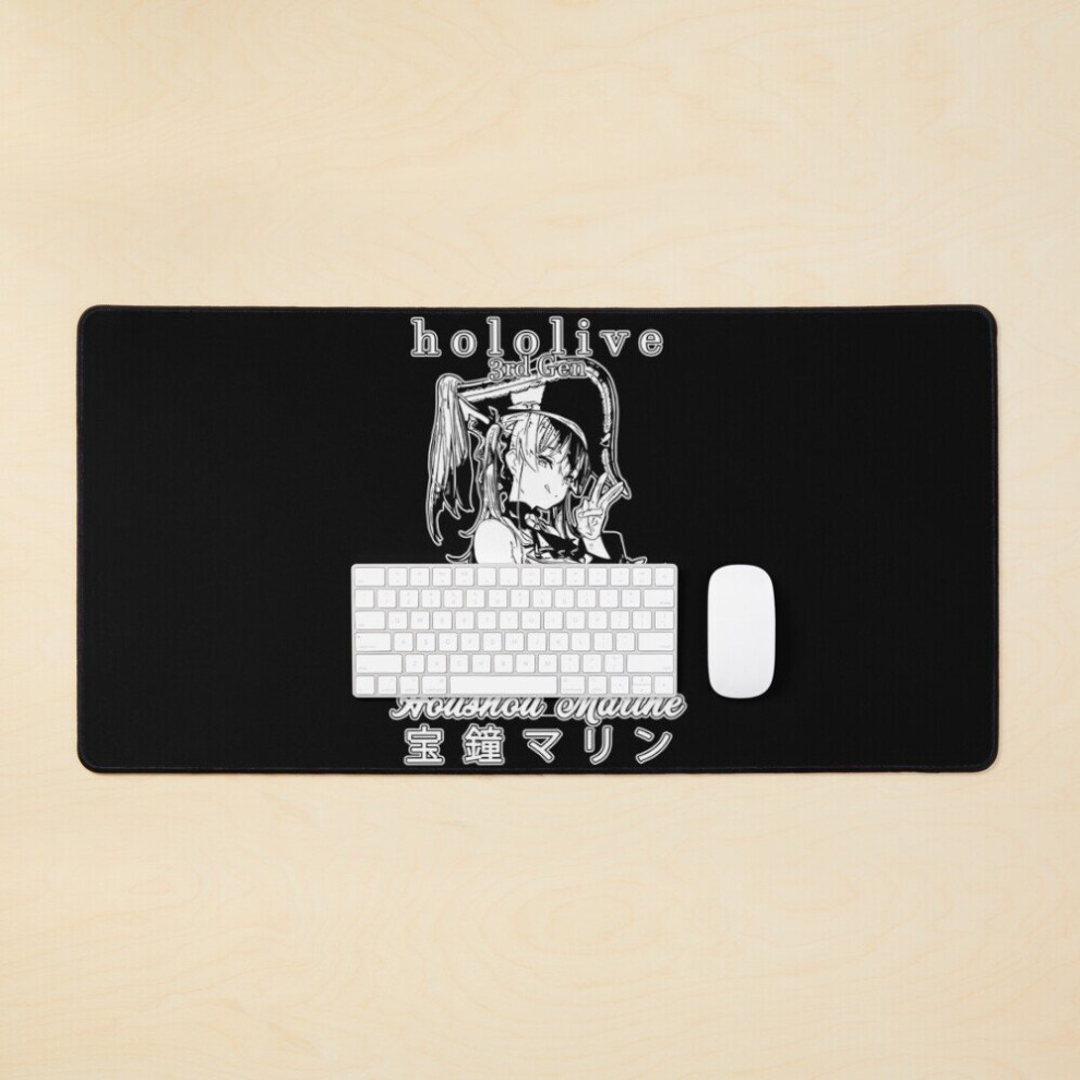 Desk Mat Houshou Marine 3Rd Gen Hololive Large Gaming Mouse Pad 35X16 Inch 7802738380460