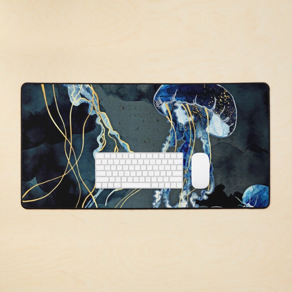 Desk Mat Metallic Ocean Iii Large Gaming Mouse Pad 35X16 Inch 7802738319705